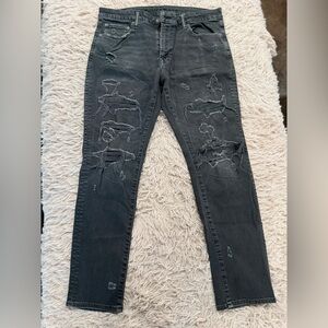 AE AirFlex+ Patched Skinny Jean
Black Jeans with Button Fly -Men’s - size 33X30